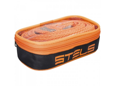 Трос буксировочный 5 тонн, 2 крюка, сумка на молнии // STELS Россия