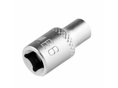 Головка торцевая 1/4, Е6, CrV Stels от STELS Головка торцевая 1/4, Е6, CrV Stels